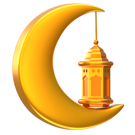 Crescent Moon  3D Icon