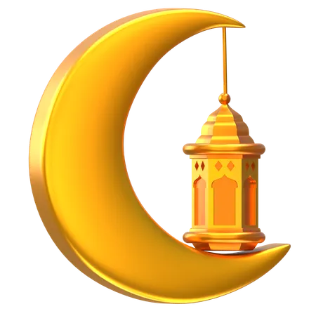 Crescent Moon  3D Icon