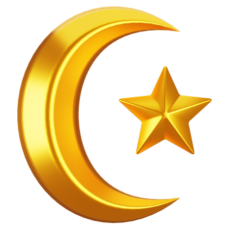 Crescent Moon  3D Icon