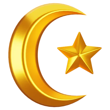 Crescent Moon  3D Icon