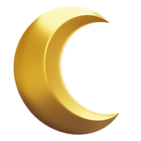 CRESCENT MOON  3D Icon