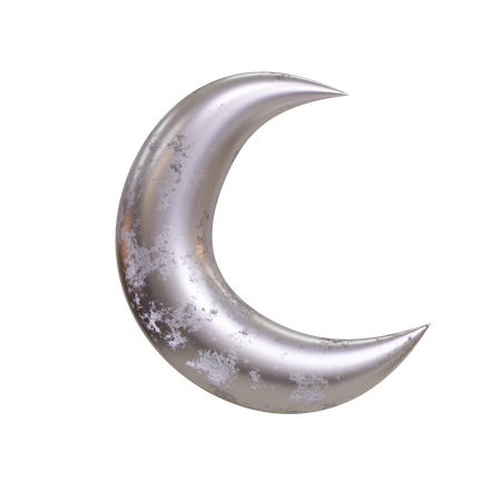 Crescent Moon  3D Icon