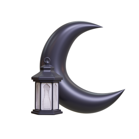 Crescent Moon  3D Icon