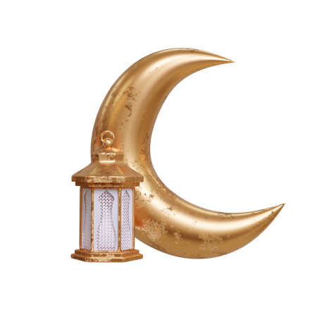 Crescent Moon  3D Icon