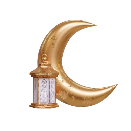 Crescent Moon  3D Icon