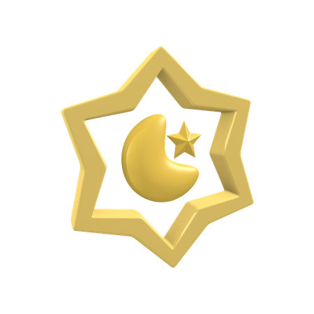 Crescent Moon  3D Icon