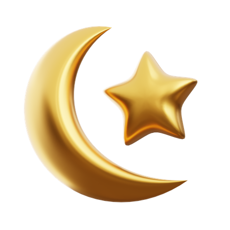 Crescent Moon  3D Icon