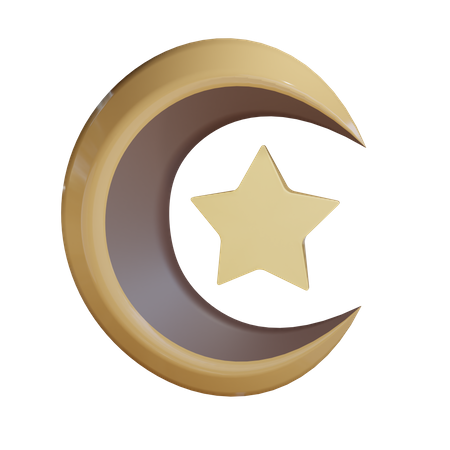 Crescent moon  3D Illustration