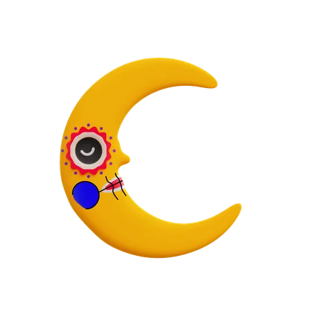 Crescent Moon  3D Illustration