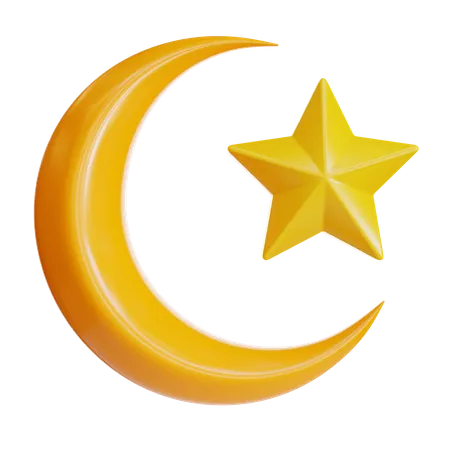 Crescent Moon 3 D Illustration Suitable For Your Projects Related To Islamic Muslim And Ramadan Theme 3D Icon