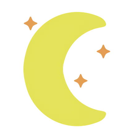 Moon Night 3 D Icon Illustration 3D Icon