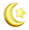 Crescent Moon and Star