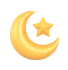 Crescent Moon and Star