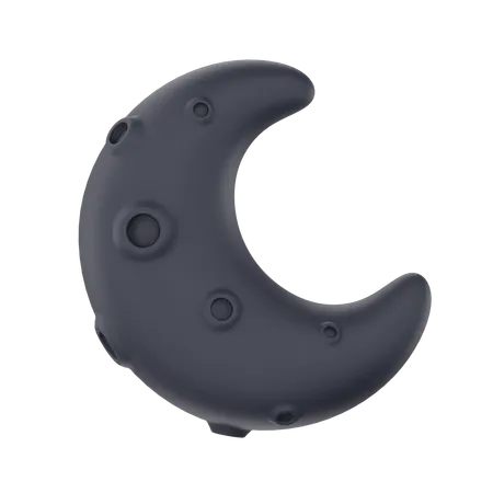 Crescent Moon Night  3D Icon