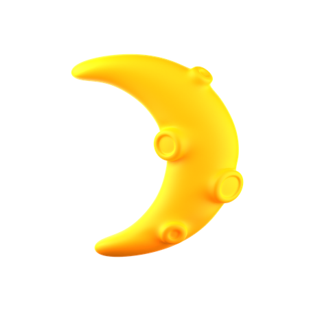三日月星  3D Icon