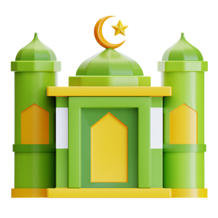 Construção de mesquita  3D Icon