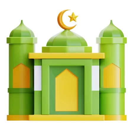 Construção de mesquita  3D Icon