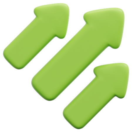 Crescimento  3D Icon