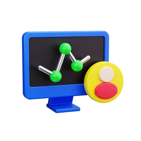 Crescimento de carreira on-line  3D Icon