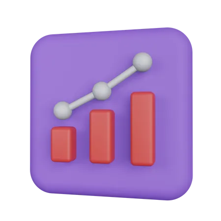 O crescimento do negócio  3D Illustration