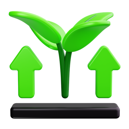 Crescimento da planta  3D Icon