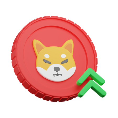 Crescimento do cão shiba inu  3D Icon