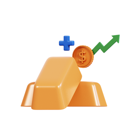 Crescimento do investimento  3D Icon