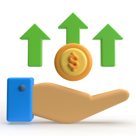 Crescimento do lucro  3D Icon