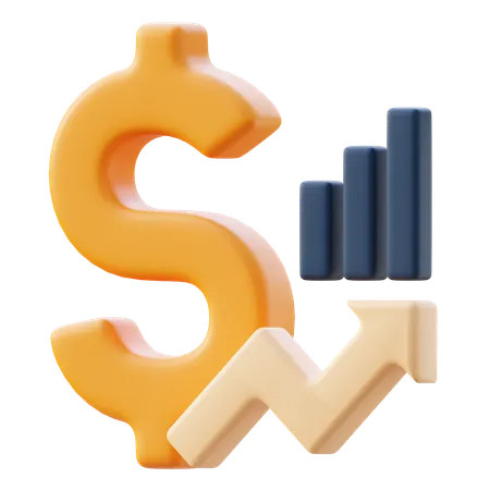 Crescimento Financeiro  3D Icon