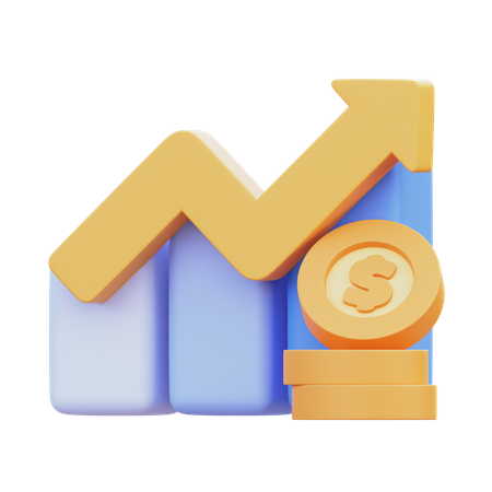 Crescimento Financeiro  3D Icon