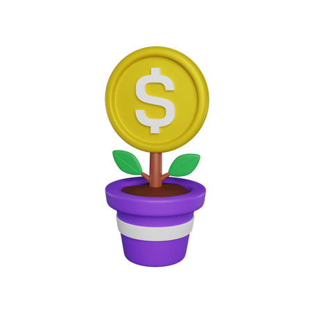 Crescimento Financeiro  3D Icon