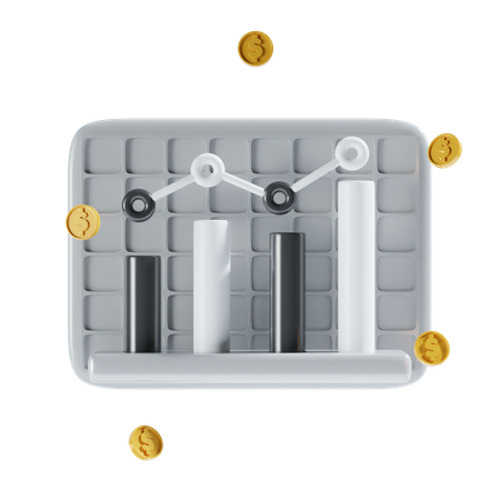 Crescimento Financeiro  3D Icon