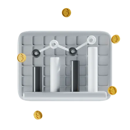 Crescimento Financeiro  3D Icon