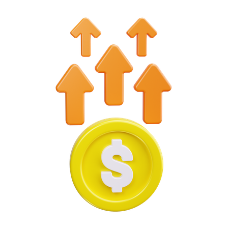 Crescimento Financeiro  3D Icon