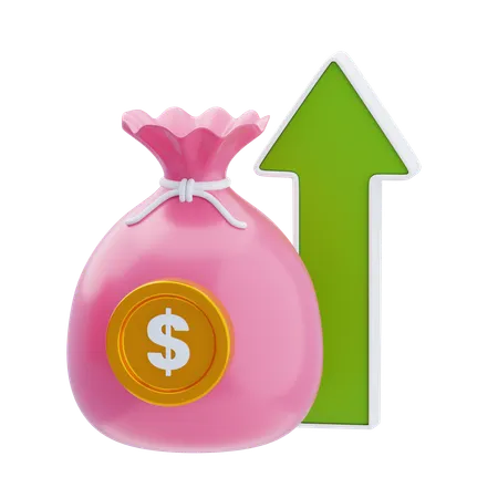 Crescimento Financeiro  3D Icon