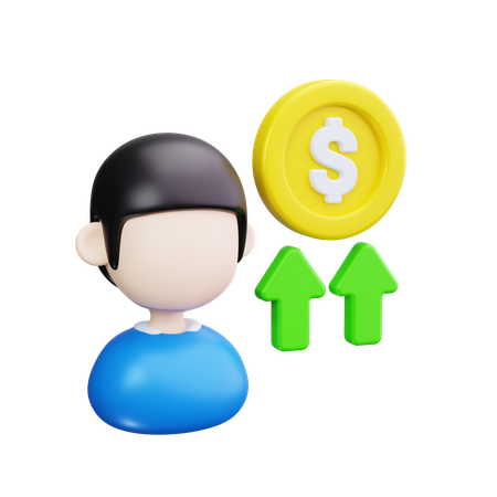 Crescimento Financeiro  3D Icon