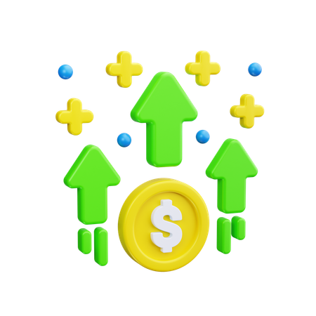 Crescimento Financeiro  3D Icon