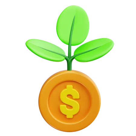 Crescimento Financeiro  3D Icon