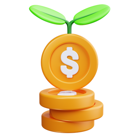 Crescimento Financeiro  3D Icon