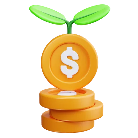 Crescimento Financeiro  3D Icon