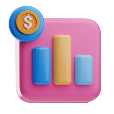 Crescimento Financeiro  3D Icon