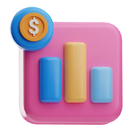 Crescimento Financeiro  3D Icon