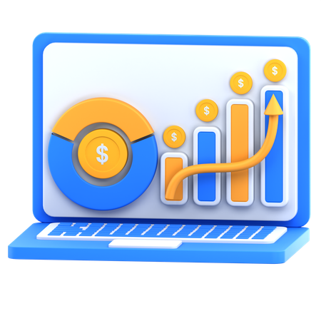 Crescimento Financeiro  3D Icon