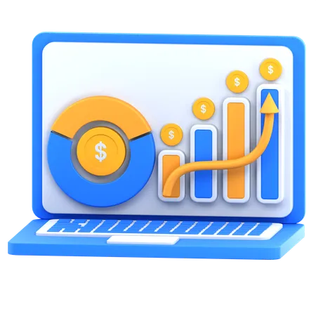 Crescimento Financeiro  3D Icon