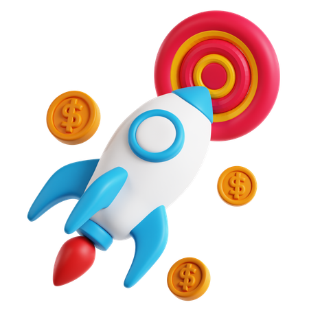 Crescimento Financeiro  3D Icon