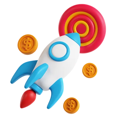 Crescimento Financeiro  3D Icon