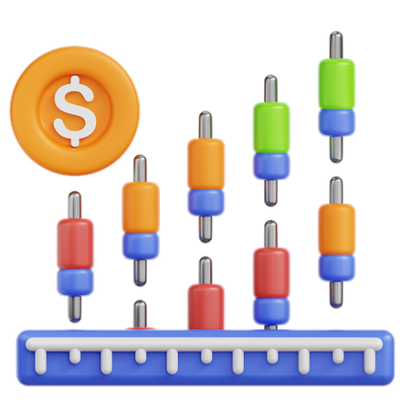Crescimento Financeiro  3D Icon