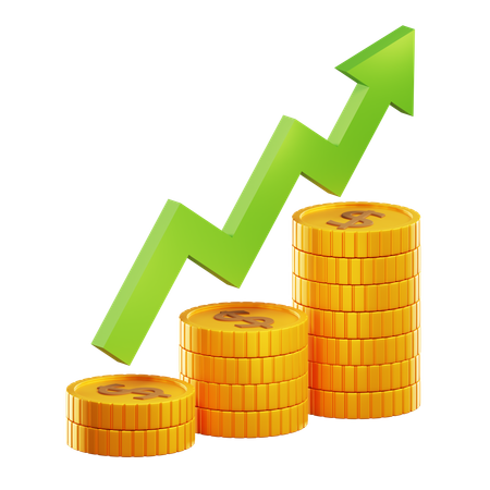 Crescimento Financeiro  3D Icon