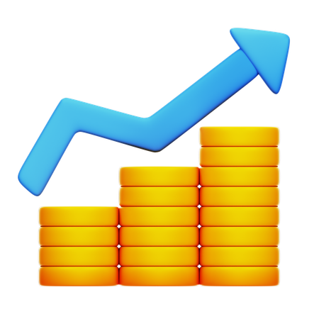 Crescimento Financeiro  3D Icon