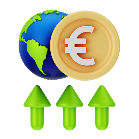Crescimento Financeiro  3D Icon